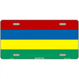 Mauritius Flag Metal Novelty License Plate 12" x 6" (LP)