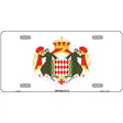 Monaco-S Flag Metal Novelty License Plate 12" x 6" (LP)