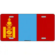 Mongolia Flag Metal Novelty License Plate 12" x 6" (LP)