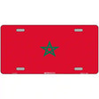 Morocco Flag Metal Novelty License Plate 12" x 6" (LP)