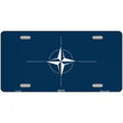 Nato Flag Metal Novelty License Plate 12" x 6" (LP)