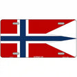 Norway-NS Flag Metal Novelty License Plate 12" x 6" (LP)