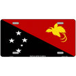 Papua New Guinea Flag Metal Novelty License Plate 12" x 6" (LP)