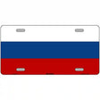 Russia Flag Metal Novelty License Plate 12" x 6" (LP)