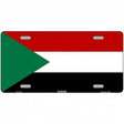 Sudan Flag Metal Novelty License Plate 12" x 6" (LP)