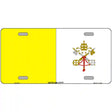 Vatican City Flag Metal Novelty License Plate 12" x 6" (LP)