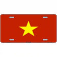 Vietnam Flag Metal Novelty License Plate 12" x 6" (LP)