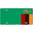 Zambia Flag Metal Novelty License Plate 12" x 6" (LP)