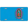 Virgin Mary Blue Metal Novelty License Plate 12" x 6" (LP)