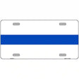 Thin Blue Line White Metal Novelty License Plate 12" x 6" (LP)