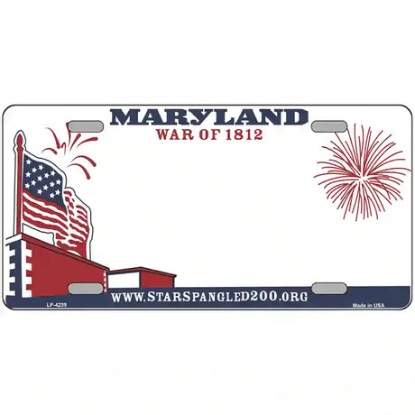 Maryland State Novelty Metal License Plate 12" x 6" (LP)