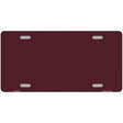 Burgundy Metal Novelty License Plate 12" x 6" (LP)