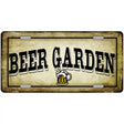 Beer Garden Metal Novelty License Plate 12" x 6" (LP)