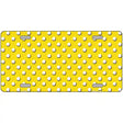 Yellow White Polka Dot Metal Novelty License Plate LP-4369 12" x 6" (LP)