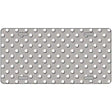 Grey White Polka Dot Metal Novelty License Plate LP-4372 12" x 6" (LP)