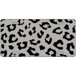 Grey Black Cheetah Metal Novelty License Plate 12" x 6" (LP)