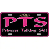 P.T.S. Metal Novelty License Plate 12" x 6" (LP)