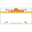 California Golden State Plate Novelty State Blank Metal License Plate 12" x 6" (LP)