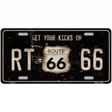 Route 66 Get Your Kicks Metal Novelty License Plate 12" x 6" (LP)