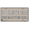 Guns Made Them Equal Metal Novelty License Plate 12" x 6" (LP)