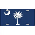 South Carolina State Flag Metal Novelty License Plate 12" x 6" (LP)