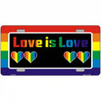 Love Is Love Metal Novelty License Plate 12" x 6" (LP)