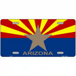 Arizona State Flag Metal Novelty License Plate 12" x 6" (LP)