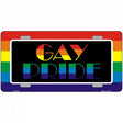 Gay Pride Metal Novelty License Plate 12" x 6" (LP)