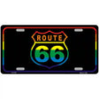 Route 66 Metal Novelty License Plate 12" x 6" (LP)