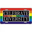 Celebrate Diversity Metal Novelty License Plate 12" x 6" (LP)