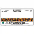 Michoacan Mexico Novelty Metal License Plate 12" x 6" (LP)