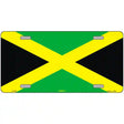 Jamaica Flag Metal Novelty License Plate 12" x 6" (LP)