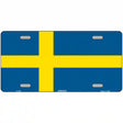 Sweden Flag Metal Novelty License Plate 12" x 6" (LP)