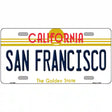 San Francisco California Novelty Metal License Plate 12" x 6" (LP)