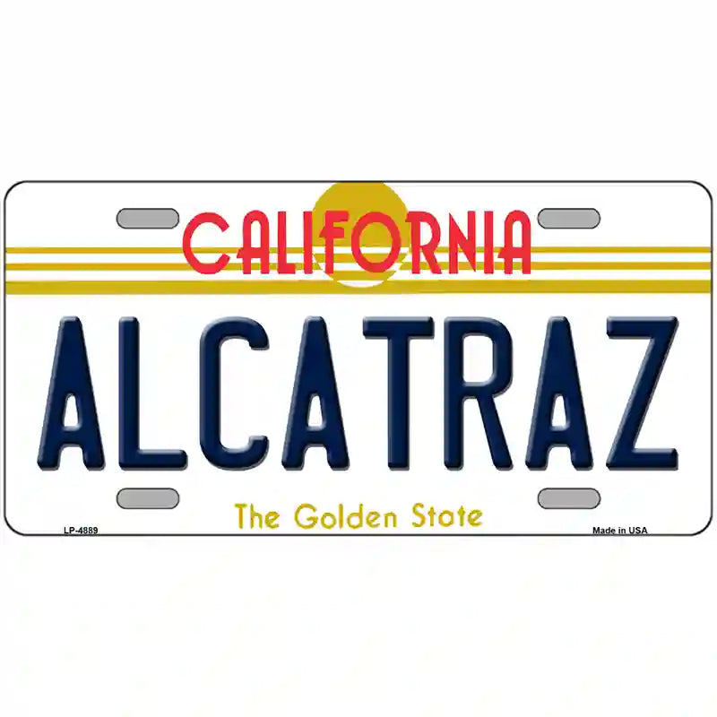 Alcatraz California Novelty Metal License Plate 12" x 6" (LP)