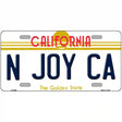 N Joy Ca California Novelty Metal License Plate 12" x 6" (LP)