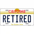 Retired California Novelty Metal License Plate 12" x 6" (LP)