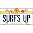 Surfs Up California Novelty Metal License Plate 12" x 6" (LP)