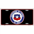 Federacion De Futbol De Chili Flag Metal Novelty License Plate 12" x 6" (LP)