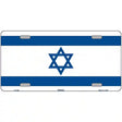 Israel Flag Metal Novelty License Plate 12" x 6" (LP)