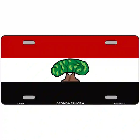 Oromiya Ethiopia Flag Metal Novelty License Plate 12" x 6" (LP)