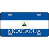 Nicaragua Flag Metal Novelty License Plate 12" x 6" (LP)