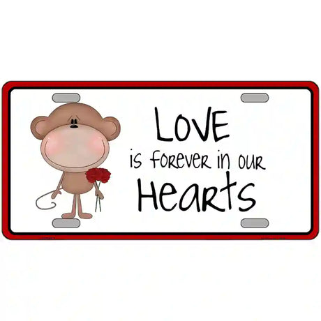 Love In Our Hearts Metal Novelty License Plate 12" x 6" (LP)