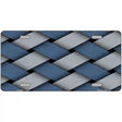 Weave Blue & Gray Metal Novelty License Plate 12" x 6" (LP)