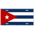 Cuba Flag Metal Novelty License Plate 12" x 6" (LP)