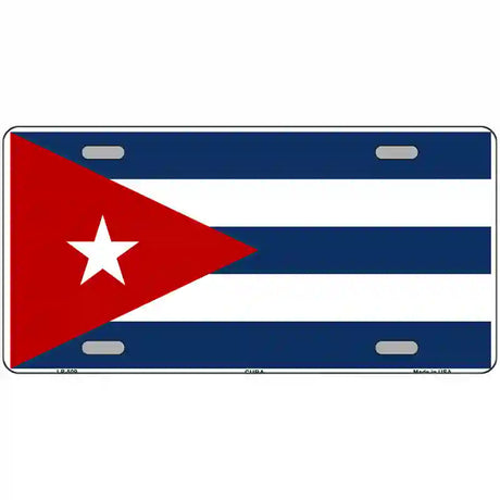 Cuba Flag Metal Novelty License Plate 12" x 6" (LP)