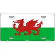 Wales Flag Metal Novelty License Plate 12" x 6" (LP)