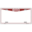 Ohio Red Blank Novelty Metal License Plate 12" x 6" (LP)