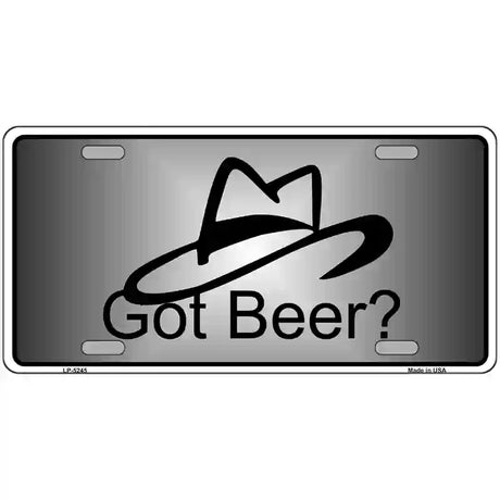 Got Beer Novelty Metal License Plate 12" x 6" (LP)