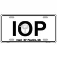 IOP Isle of Palms Metal Novelty License Plate 12" x 6" (LP)